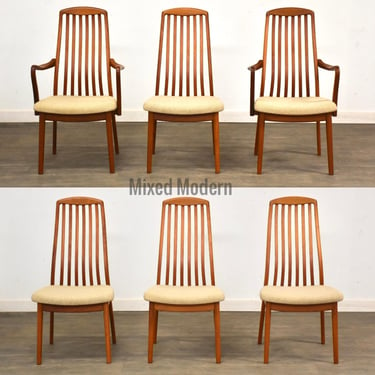 Danish Modern Teak Dining Chairs by Benny Linden - Set of 6 