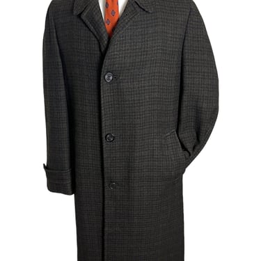 フランネル Arles Wool Tweed Balmacaan Coat（Vintage 1950s