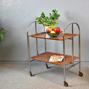Serving trolley bar trolley mid century design vintage side table coffee side table bar tea trolley 60s 70s brocante foldable retro modern 
