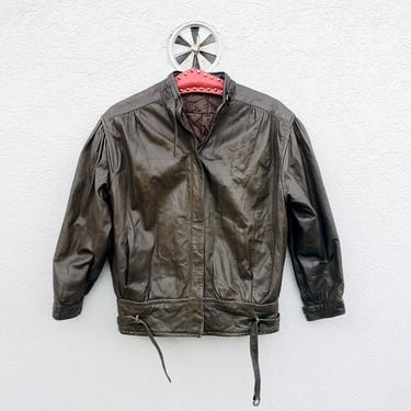40‘s vintage / goatskin leather jacket 1940's VINTAGE GOATSKIN Leather Jacket / Field & Stream
