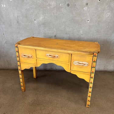 Monterey Hand Painted Yellow Desk