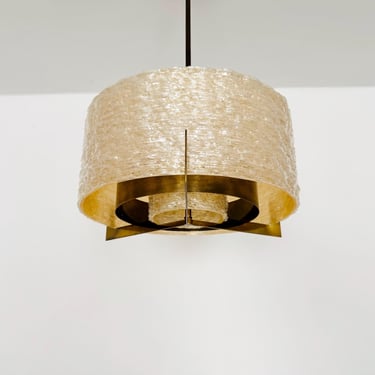 Lovely Mid-Century Modern Brass Chandelier by Kaiser Leuchten | 1950s 