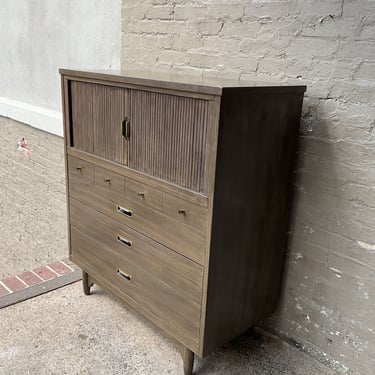 MCM Gentleman's Dresser with Tambour Slide Doors