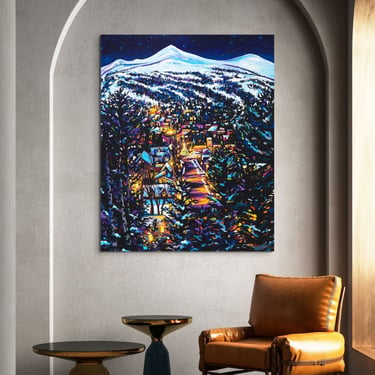 Snowy Breckenridge  Giclée Canvas