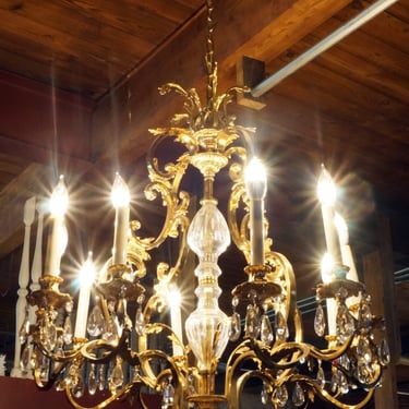 Gold Ornate 12 Light Chandelier