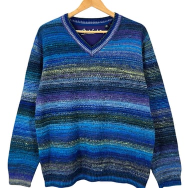 Men’s Robert Graham Colorful Pullover Sweater Sz Large
