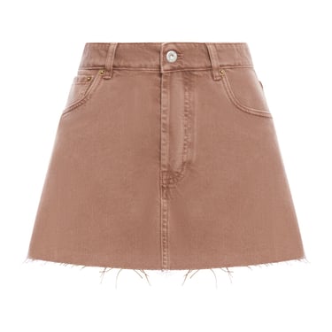 Miu Miu Women Mini Skirt In Denim