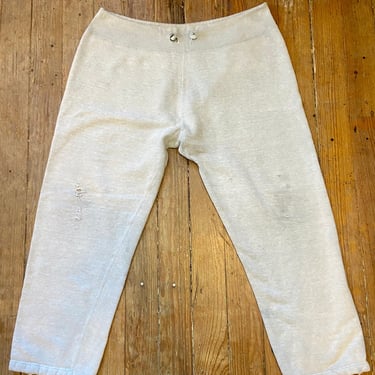 Vintage 1950s Gray Military Sweatpants Lounge Athletic Pants by TimeBa
