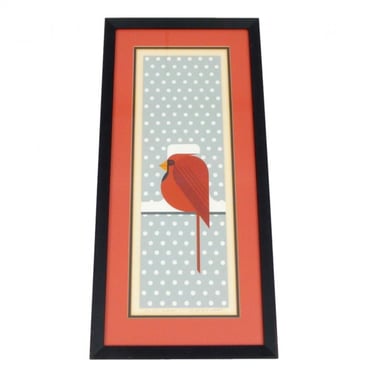 1974 Charley Harper "Cool Cardinal" Serigraph