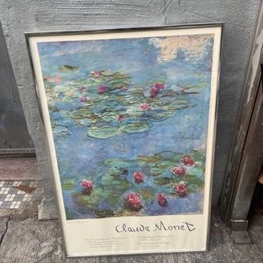 Monet framed art work 20x31"