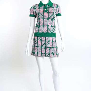 2014 F/W Check Knit Mini Skirt Set