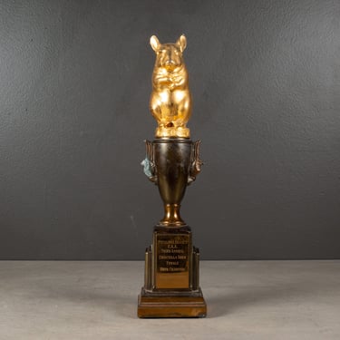 Vintage &quot;Chinchilla Show Champion&quot; Trophy c.1955