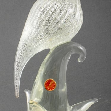 Modigliani Design Murano Glass Bird Sculpture