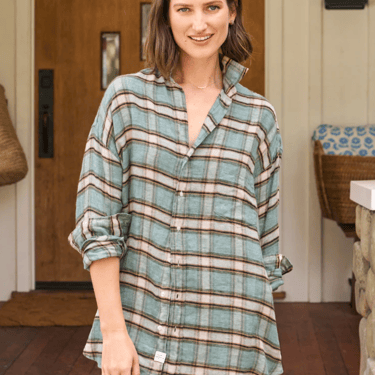 Frank & Eileen | Shirley Oversized Button Up | Flannel Linen