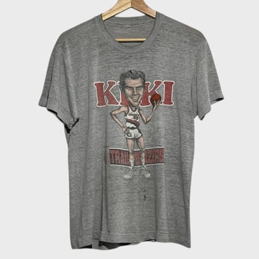 Vintage 1987 Kiki Vandeweghe Portland Trail Blazers Caricature Tee Shirt L
