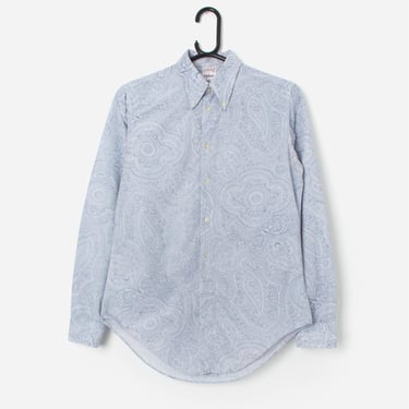 Vintage St Michael floral blouse in blue - Medium 