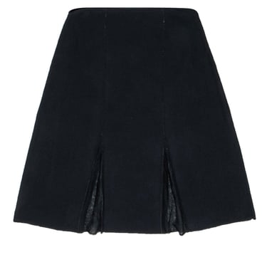 St. John - Black Knit A-Line Skirt w/ Sequin Details Sz 4