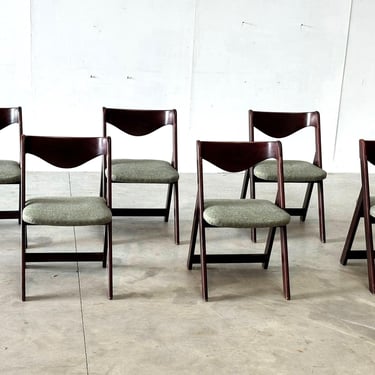 Mid century  italian dining chairs, 1960s - vintage italian design dining chairs - vintage design chairs 