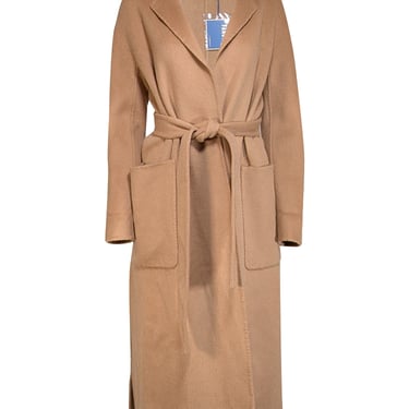 Fangyan - Camel Brown Belted Wool Coat Sz S