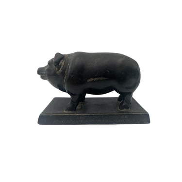 Antique Pig Advertising Figurine from National City, Illinois 