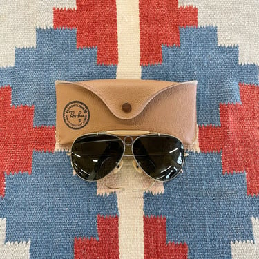 Vintage 1960s 1970s Bausch & Lomb Ray Ban Shooters Sunglasses 