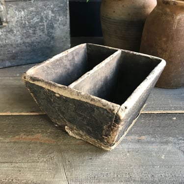 Rustic Wood Grain Box, Measure, Dovetailed, Primitive Plant Tray, Storage Organizer Cottage Garden Greenhouse, Farmhouse 