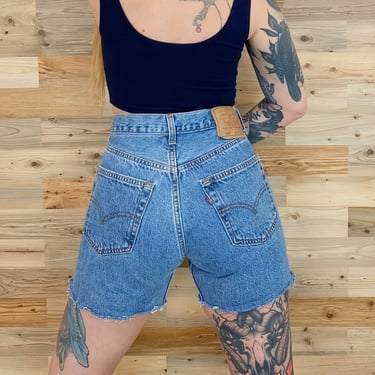 Levi's 501 Cut Off Jean Shorts / Size 28 
