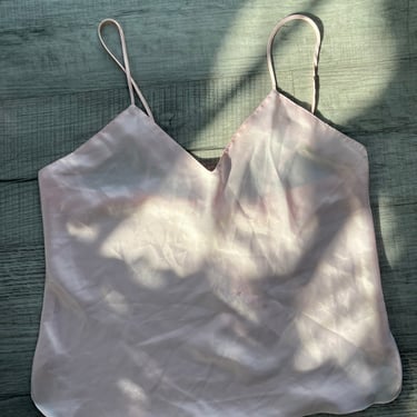 Baby pink cropped lingerie tank SM