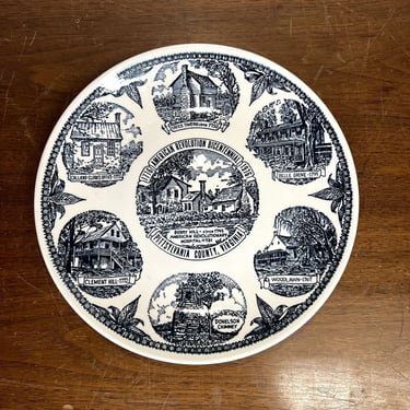 Vintage Kettlesprings Kilns Pittsylvania County Virginia Bicentennial Plate 