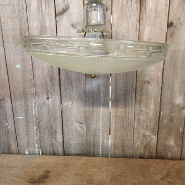 Vintage Semi Flush Art Deco Light 16.25 x 10