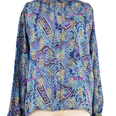 Yves Saint Laurent Metallic Paisley Blouse