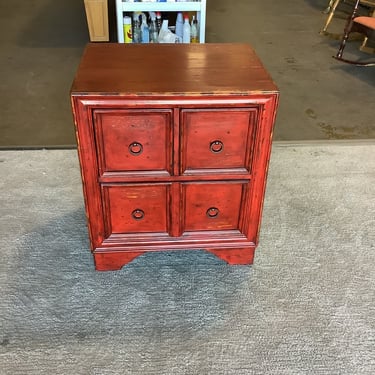 Rustic Red Nightstand