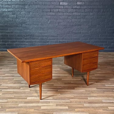 Mid-Century Modern Walnut Executive Desk by Fredrik Kayser, c.1960’s 