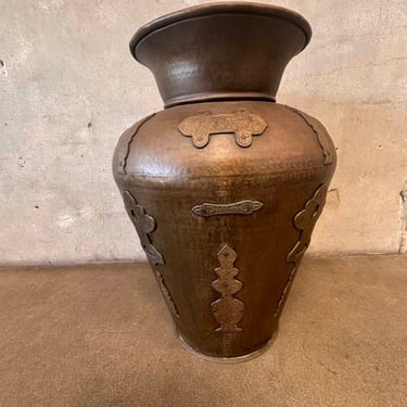 Imported Brass Garden Urn