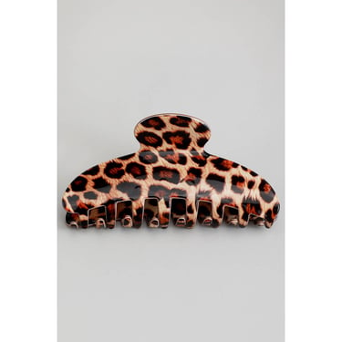 ACRYLIC ANIMAL PRINT HAIR CLIP