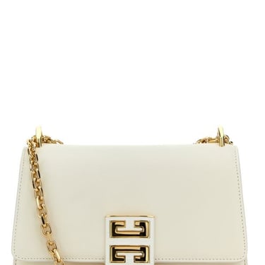 Givenchy Woman Ivory Leather Small 4G Shoulder Bag