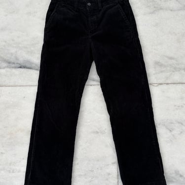 Kids Polo Ralph Lauren Corduroy Pants Black Logo Boys Size 10 Vintage 