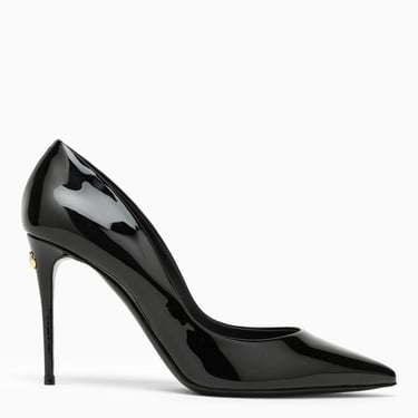 Dolce&amp;Gabbana Black Patent Leather High Heels Women