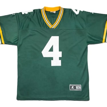 Vintage 1995 Starter Green Bay Packers Football Brett Favre #4 Home Jersey Size Large/XL 