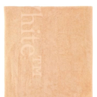 Off White Unisex Light Pink Terry Fabric Shower Towel