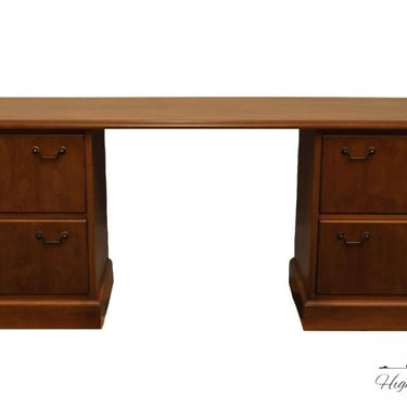 STOW & DAVIS Solid Walnut Contemporary Traditional 93" File Cabinet Desk / Credenza 