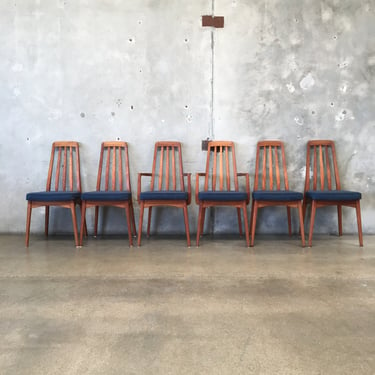 Set of Six Danish Teak Dining Chairs
