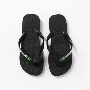 Brazil Flip Flop in Black White