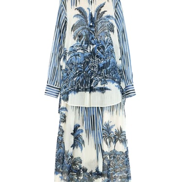 2021 Christian Dior Printed Cotton Toile Ensemble