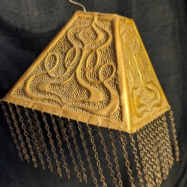 Perforated Brass Light Shade