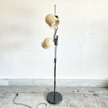 Vintage Adjustable Metal Retro 2 Light Floor Lamp Mid Century Modern MCM Retro