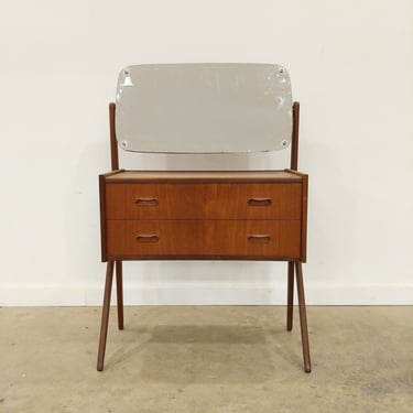 Vintage Danish Modern Teak Vanity 