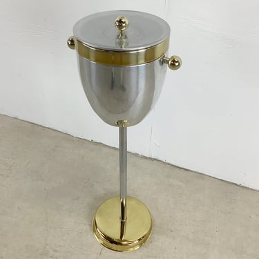 Mid-Century Champagne Stand Ice Bucket 