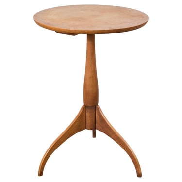 Shaker Workshops Fruitwood Tripod Drinks Pedestal Table