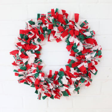 Cozy Christmas Fabric Wreath 